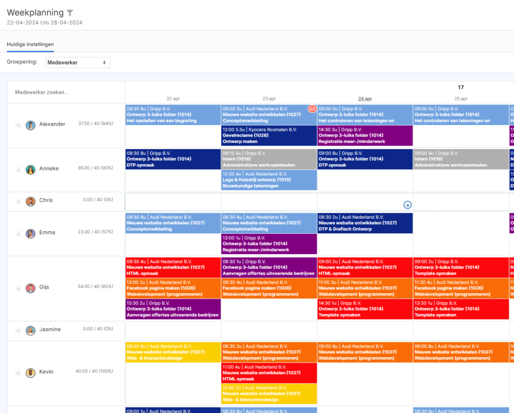 Gripp agenda